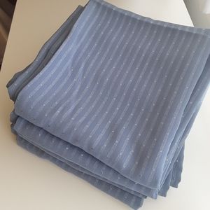 84" x 40" Periwinkle Blue Curtains—4 Panels